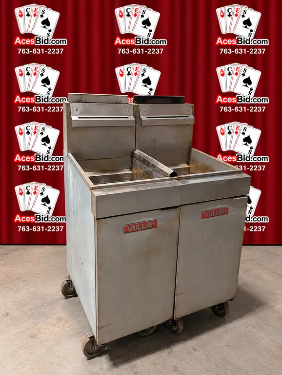 Vulcan Double Fryer - Model LG400 - 90,000 BTUs - Natural Gas