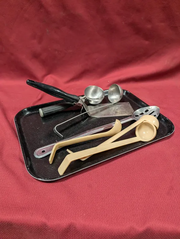 Tray with Assorted Smallwares