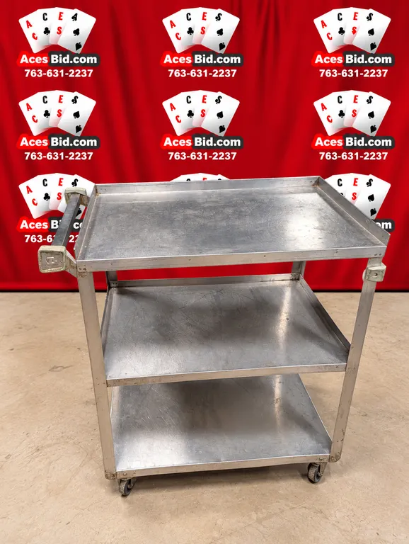 Lakeside Stainless Steel 3 Tier Cart - 27" x 16" x 32"