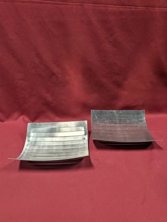 2 Stainless Steel Bread Holders - 11.75" x 10.5"