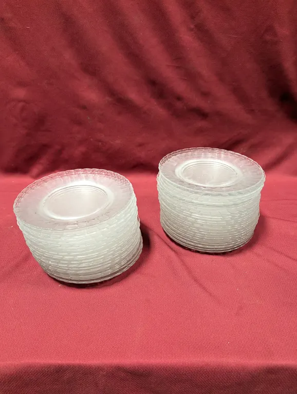 (50) 9" Glass Salad Plates
