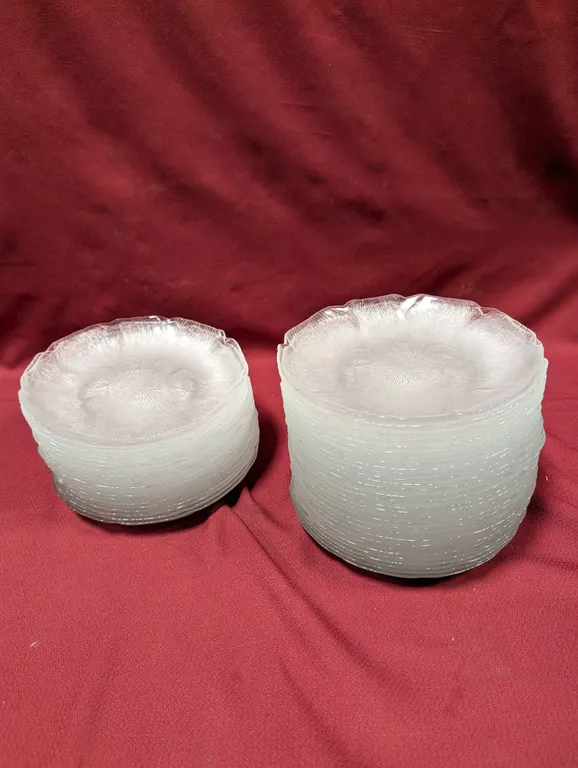 (50) 9" Glass Salad Plates