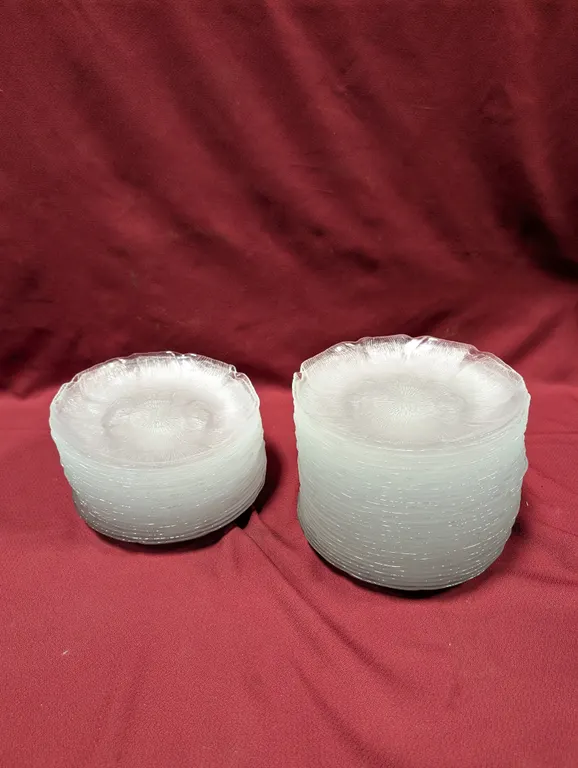 (50) 9" Glass Salad Plates