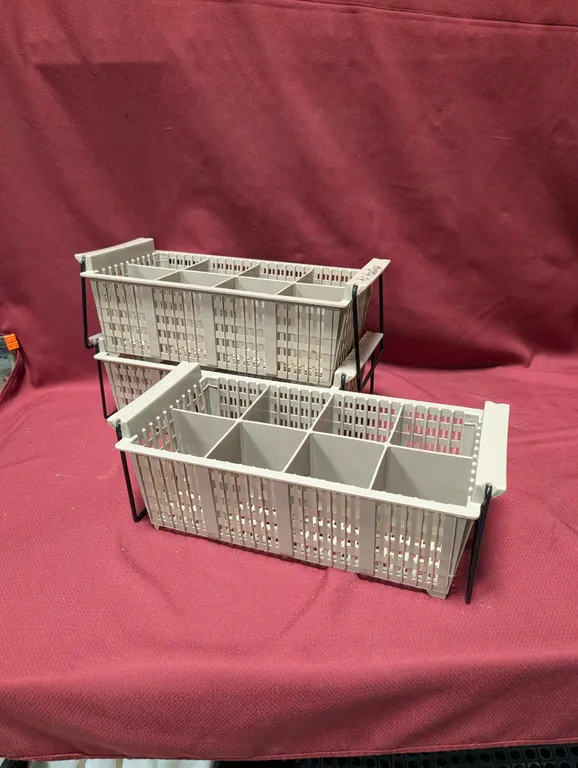 (3) 8 Compartment Flatware Holders