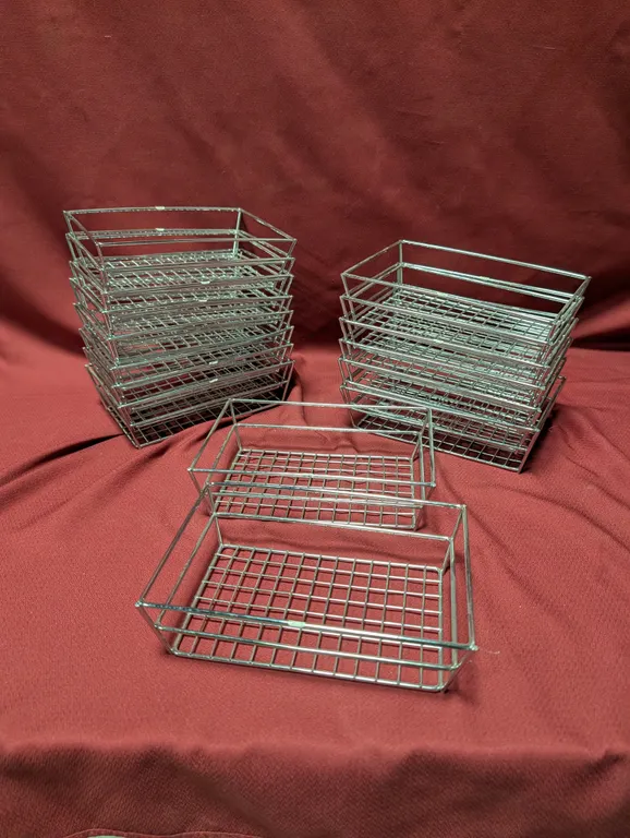 (15) NEW Chrome Serving Baskets - 9" x 6" x 2.5"