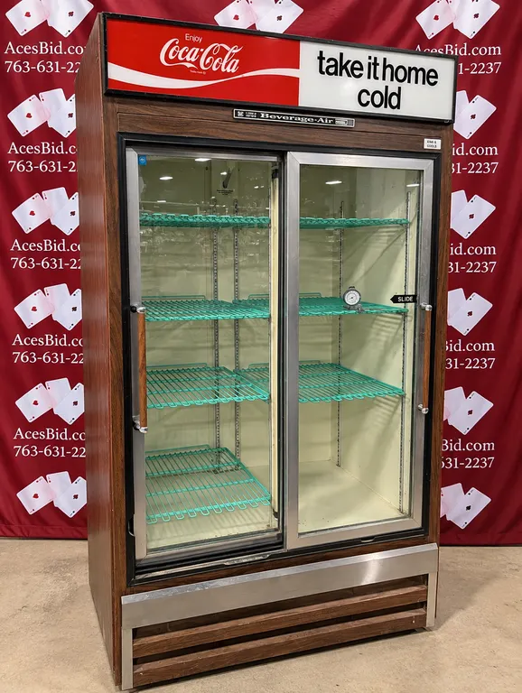 Beverage Air 2 Glass Door Cooler - 115 Volts; 1 Phase - 43.5" x 30" x 78" (Runs and Cools)