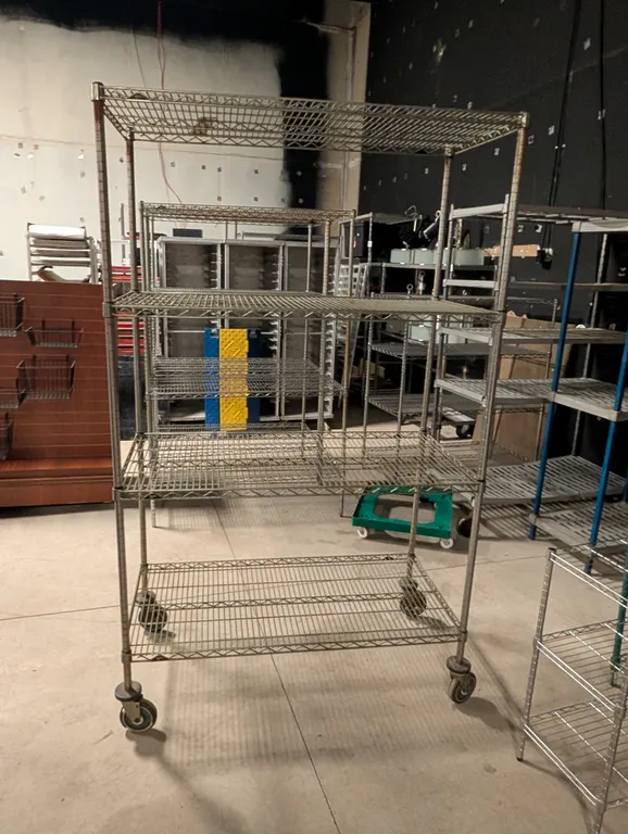 Metro 4 Tier Shelving Unit on Casters - 48" x 24" x 80"