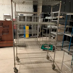 Metro 4 Tier Shelving Unit on Casters - 48" x 24" x 80"