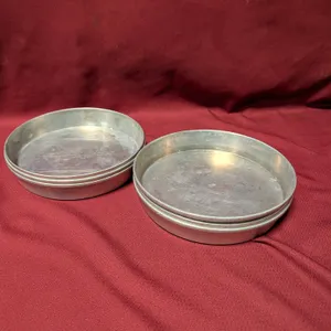 (6) Aluminum Cake Pans - 9" x 1.5"