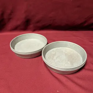 (6) Round Aluminum Cake Pans - 8" x 1.5"