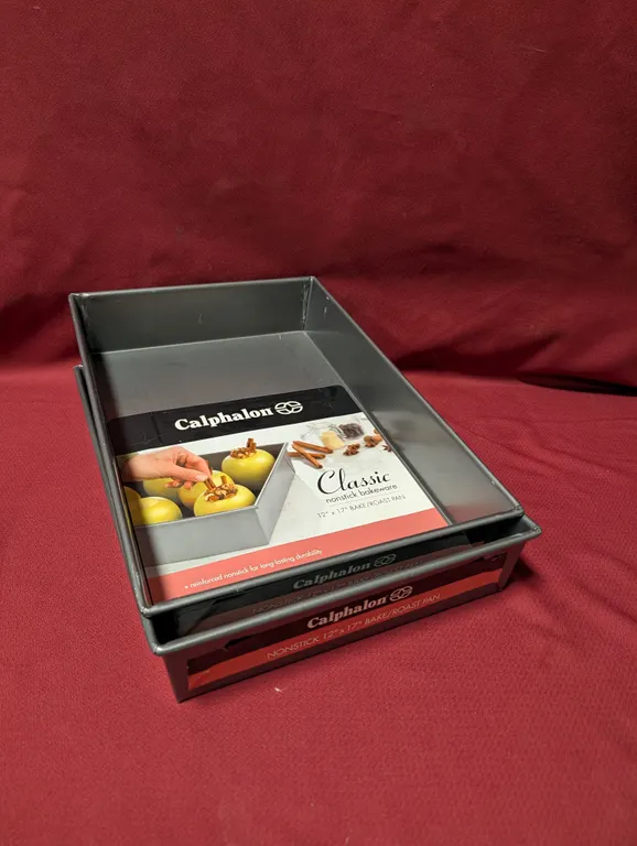 (2) NEW Calphalon Classic Non Stick Bakeware or Roasting Pans -12" x 17"