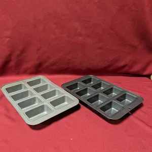 (2) 8 Compartment Mini Loaf Pans