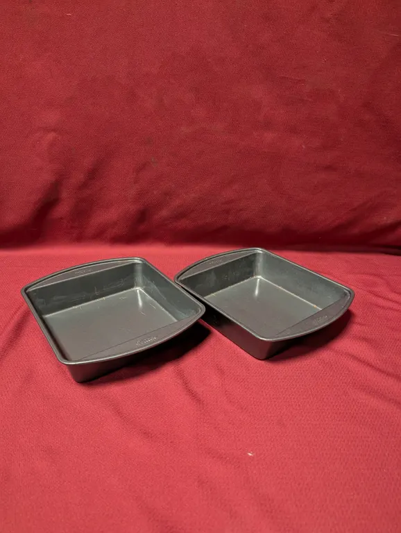 (2) Teflon Cake Pans - 8" x 8"