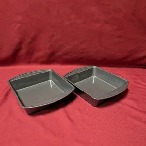 (2) Teflon Cake Pans - 8" x 8"