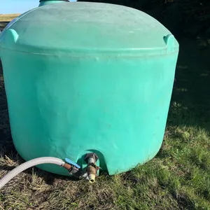 1500 gallon water tank – 2” plumbing