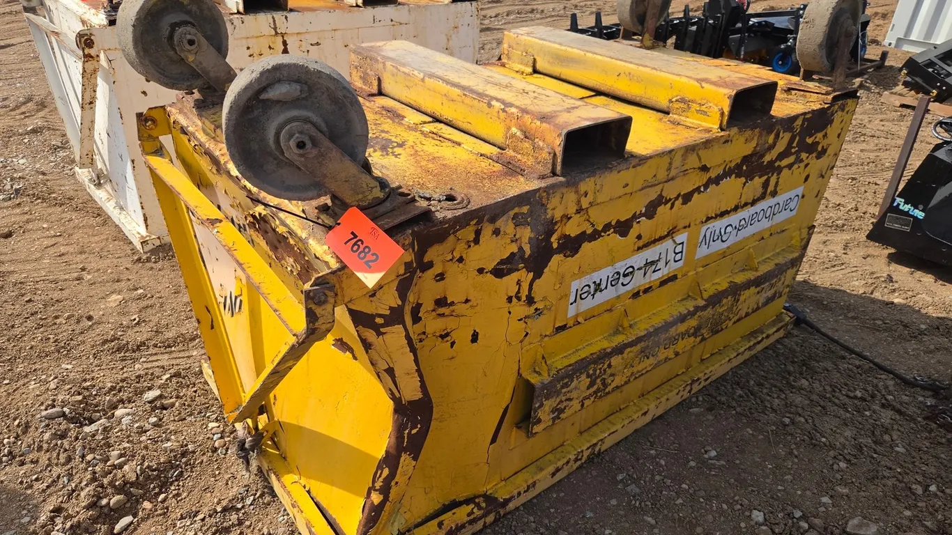 Approx. 75"X39"X36" Rolling Dumpster