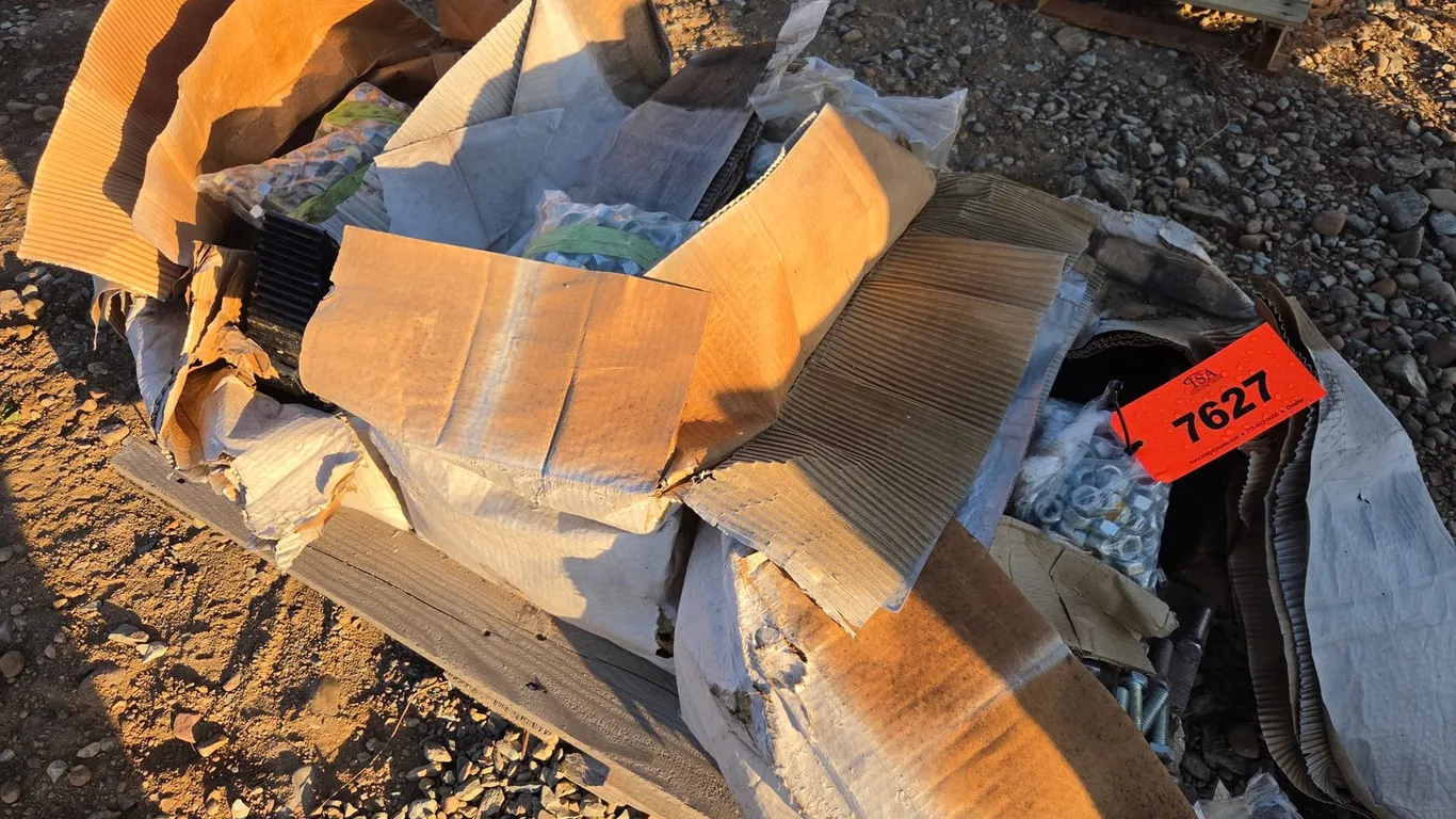 (3) Boxes Of Bolts And Steel Brackets