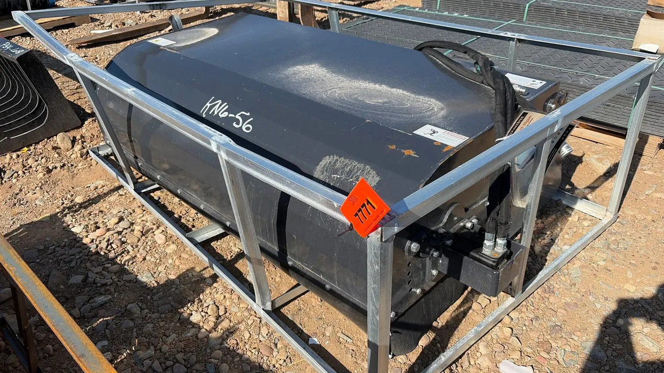 Approx. 72" Unused Arteer SS-72W Skid Steer Box Sweeper Attachment