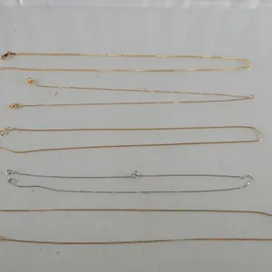 Lot of (5) 14k Gold Necklaces