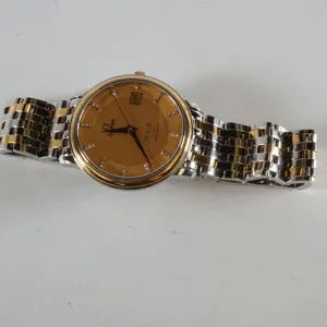 Two Tone Omega Watch w/Two Tone Band