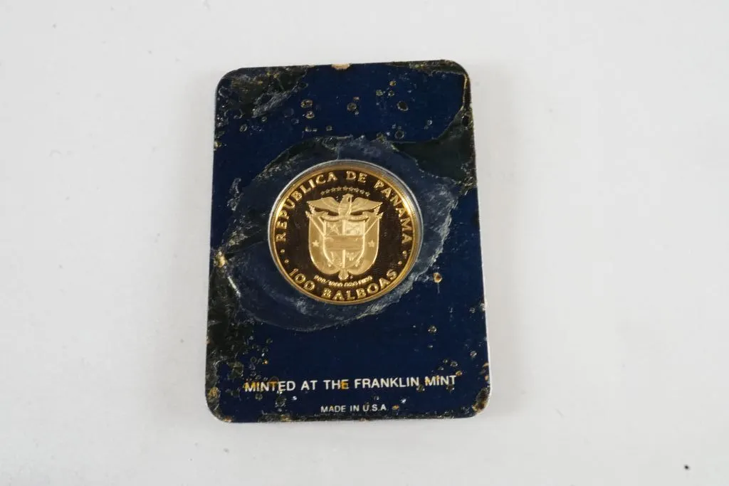 Republic of Panama 100 Balboa Gold Coin in Packaging