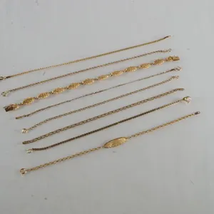 Lot of (8) 14k Yellow Gold Bracelets