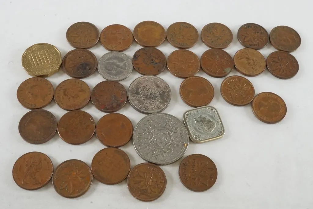 Lot of (32) Foreign Coins