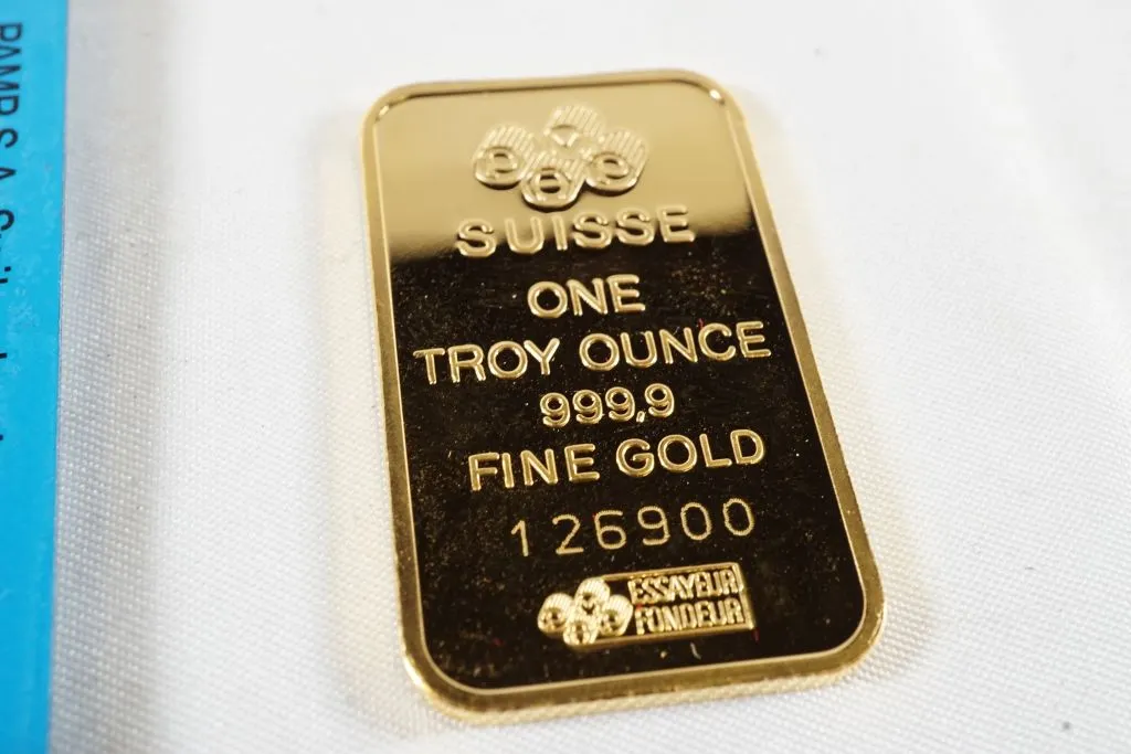 Suisse 1 Troy Ounce Gold Bar