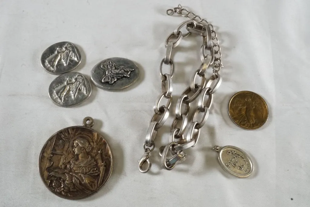 Lot of (1) Necklace & (6) Tokens