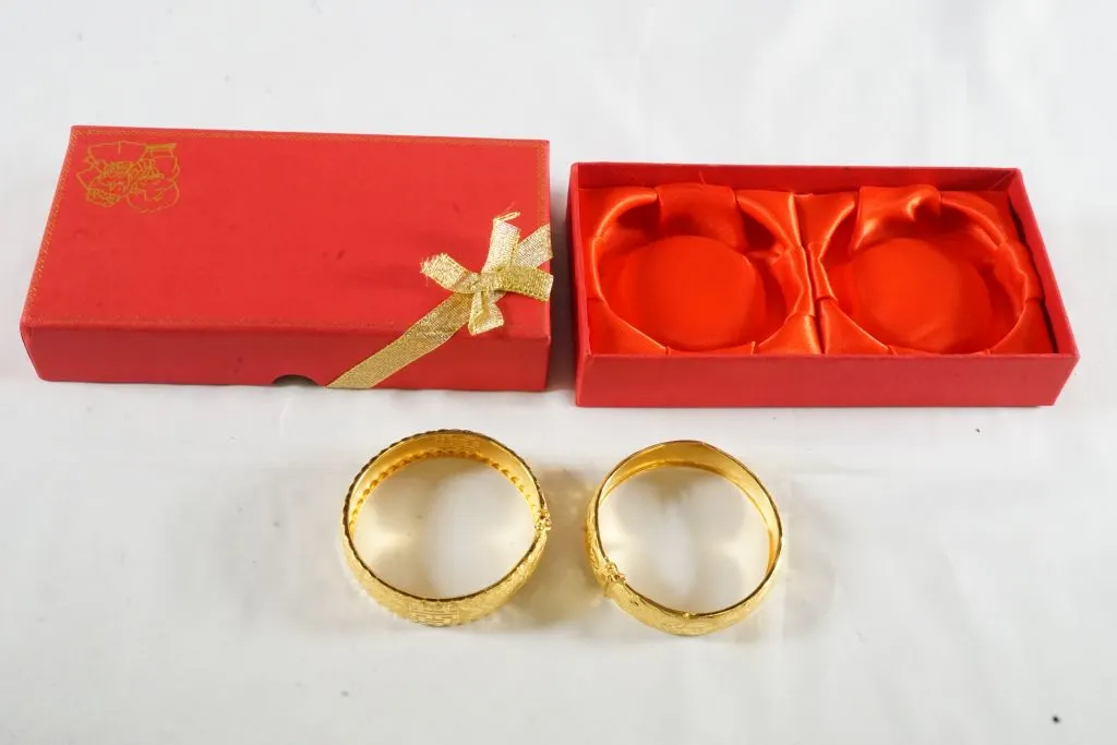 Lot of (2) 22k Yellow Gold Bracelets