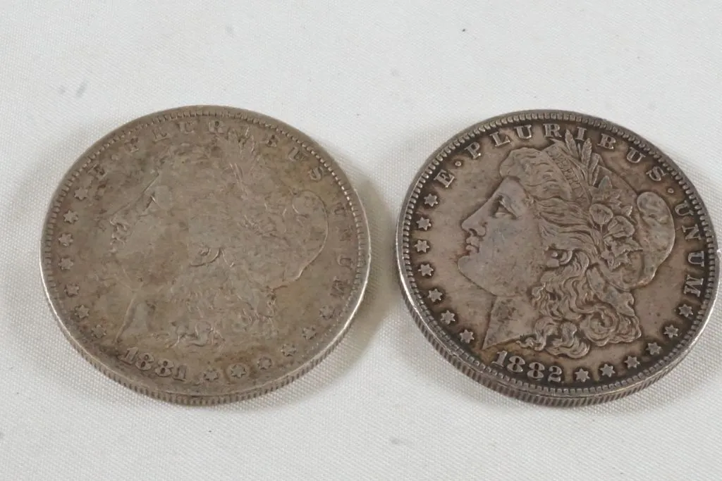 Lot of (2) Morgan Silver Dollars
