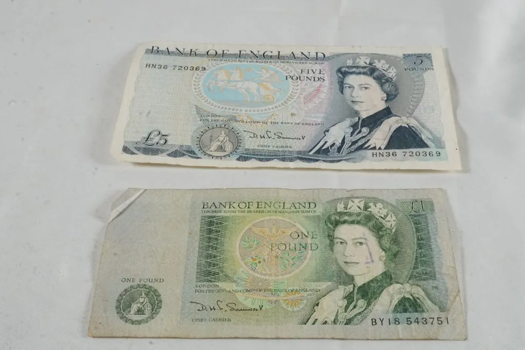 Lot of (2) Foreign Bills