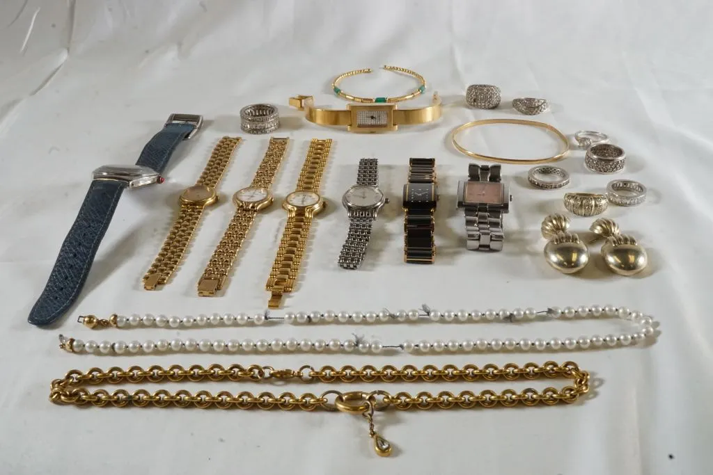 Lot of Assorted Jewelry & Watches