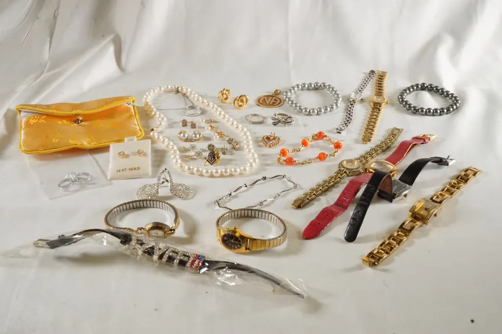 Lot of Assorted Jewelry & Watches