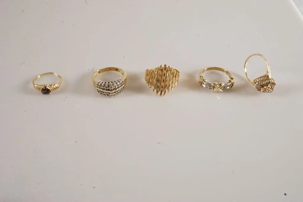 Lot of 14k Yellow Gold Rings