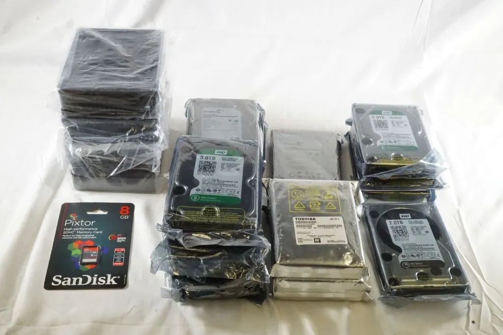 Lot of Assorted Hard Drives