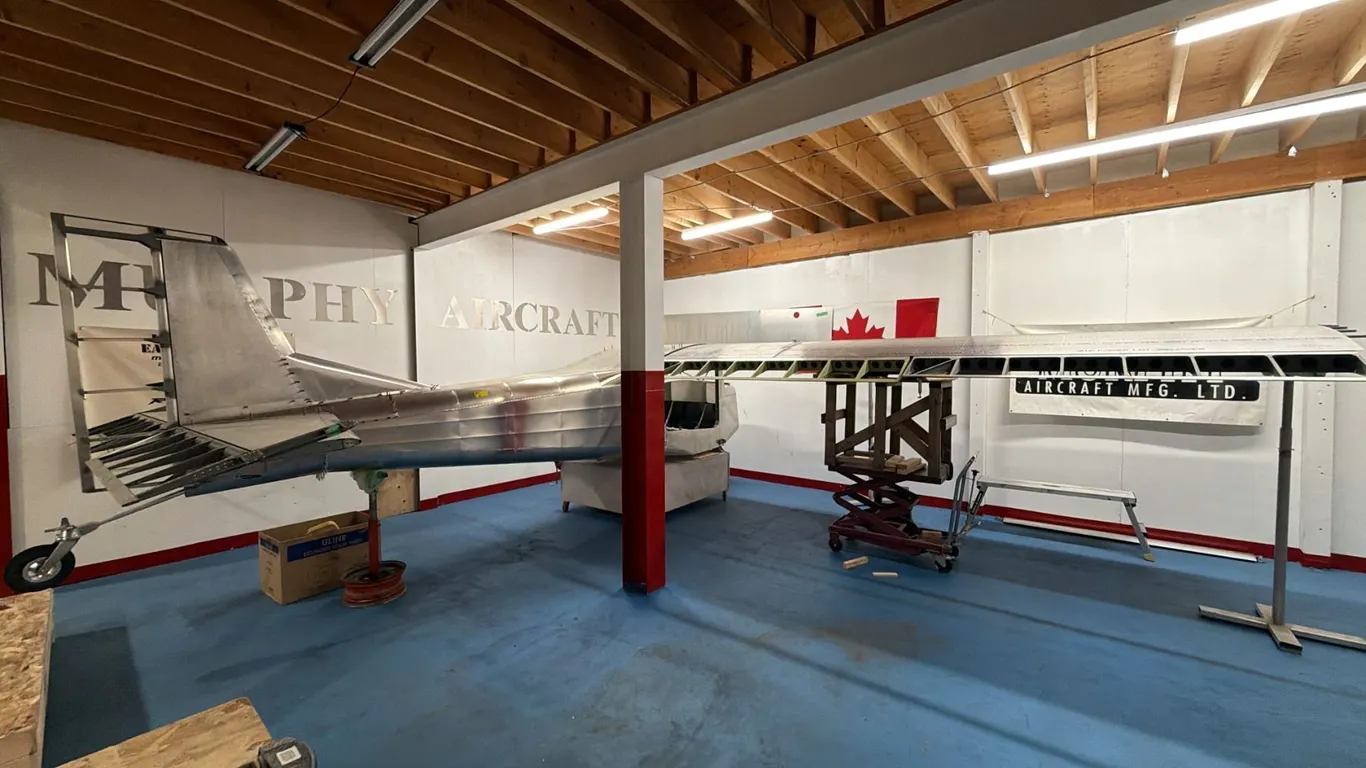 PARTIAL ALUMINUM KIT PLANE WITH ALL ALUMINUM BODY & ONE WING (INCOMPLETE)