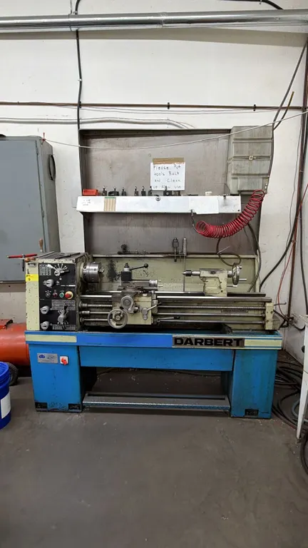 DARBERT COMMERCIAL METAL LATHE APPROX 6FT X 2FT X 7FT