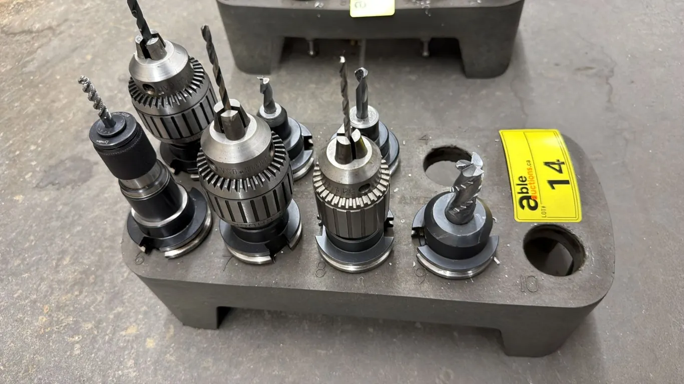 TRAY OF ASSORTED END MILLS