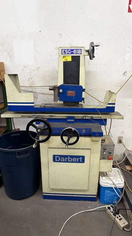 DARBERT ESG-618 HIGH PRECISION 6IN X 18IN SURFACE GRINDING MACHINE S/N: 10035
