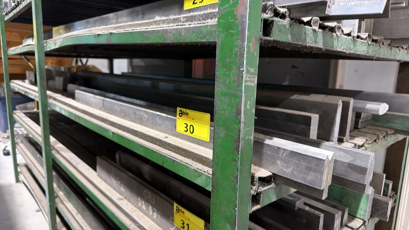 SHELF OF ASSORTED INDUSTRIAL PRESS BRAKE DIES & MORE