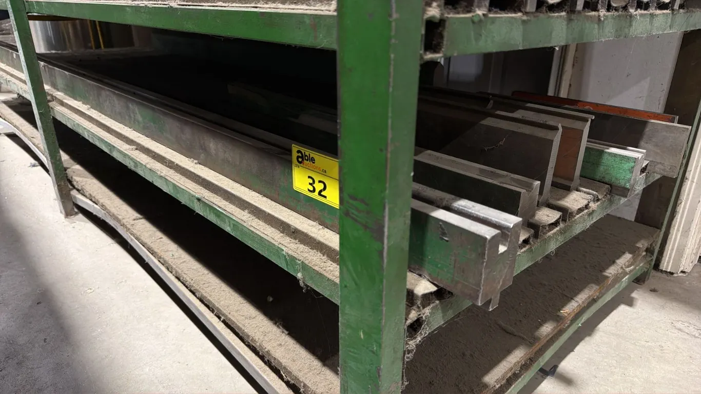 SHELF OF ASSORTED INDUSTRIAL PRESS BRAKE DIES & MORE