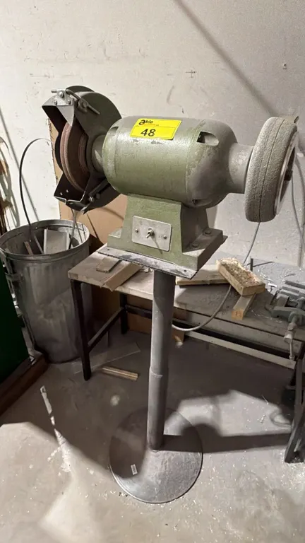 DUAL BENCH GRINDER ON 40IN STAND