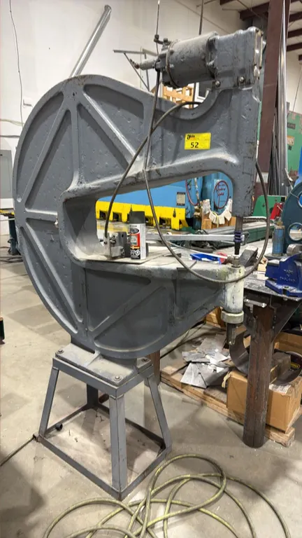 INDUSTRIAL COMPRESSION RIVETER APPROX 52IN X 7FT