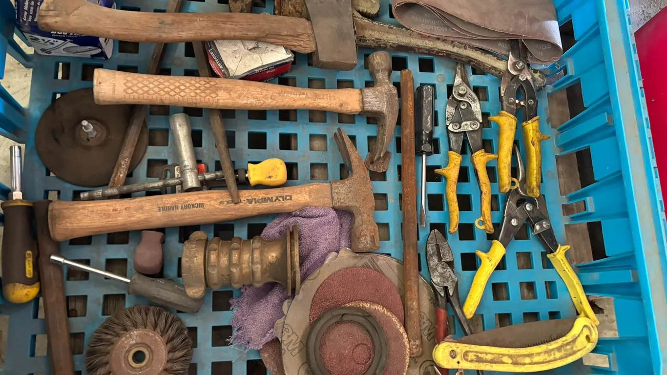 Crate of Assorted Hand Tools
