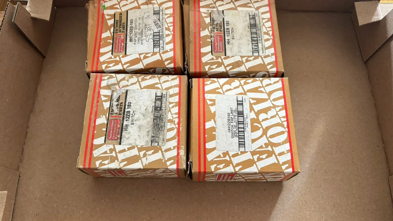 (4) Factory Authorized Parts, Limit Switches