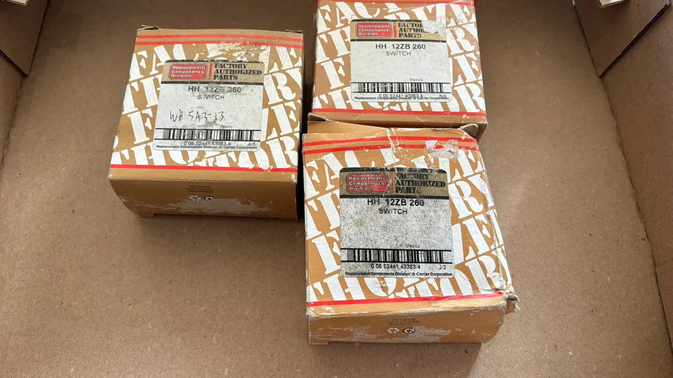 (3) Factory Authorized Parts, Switches