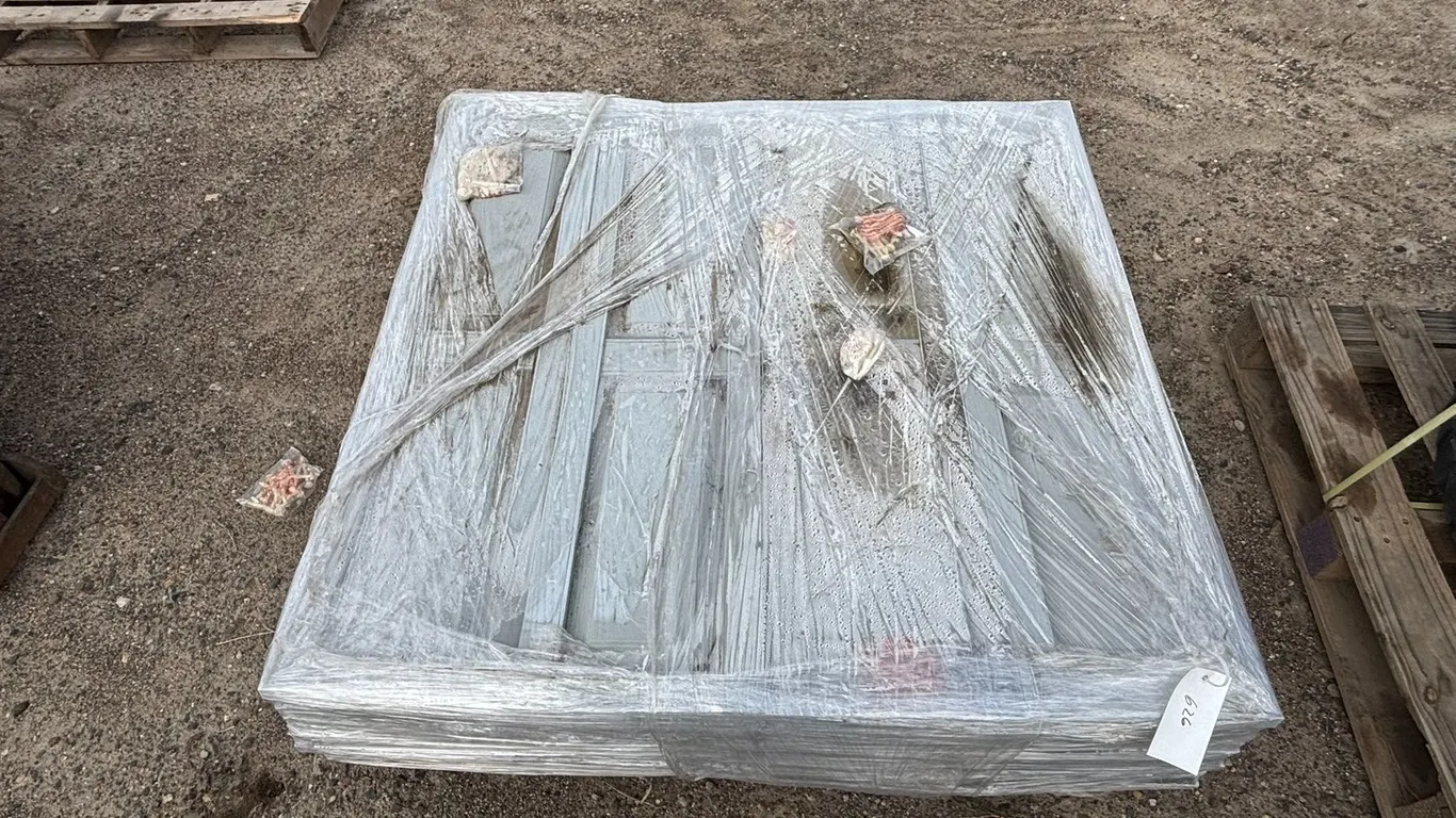 Light Gray Wood Textured Plastic Cabinet Doors
