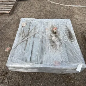 Light Gray Wood Textured Plastic Cabinet Doors