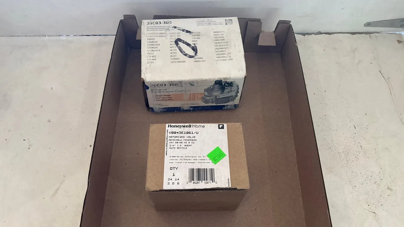 Honeywell Home Motorized Valve and Universal Combination Gas Valve